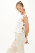 Load image into Gallery viewer, White Eyelet Top