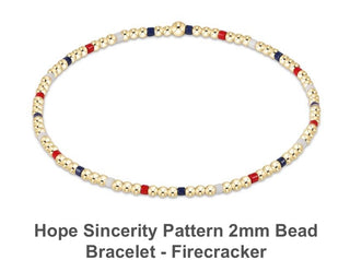 Enewton Hope Sincerity Pattern 2mm Bead Bracelet- Firecracker
