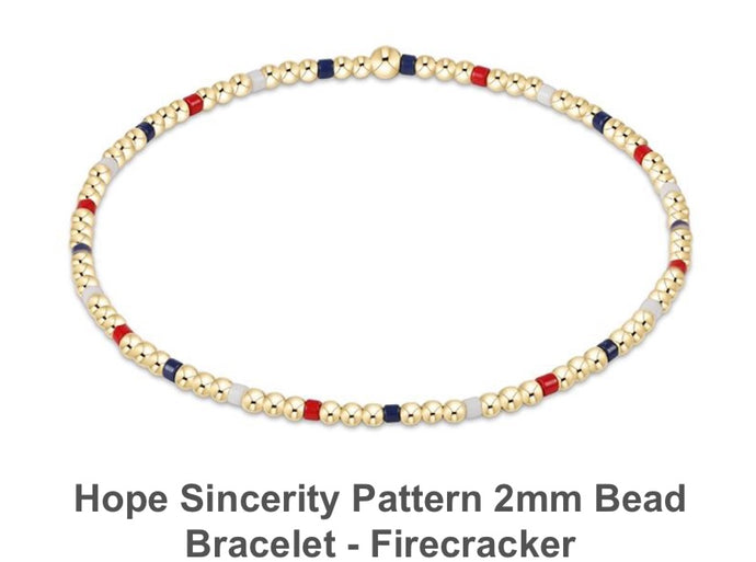 Enewton Hope Sincerity Pattern 2mm Bead Bracelet- Firecracker