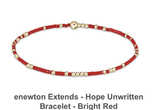 Enewton Extends- Hope Unwritten Bracelet- Bright Red
