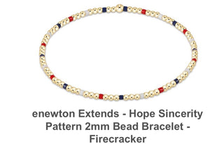 Enewton Extends- Hope Sincerity Pattern 2mm Bead Bracelet- Firecracker