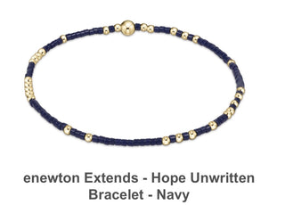 Enewton Extends- Hope Unwritten Bracelet- Navy