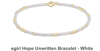 Enewton egirl Hope Unwritten Bracelet- White