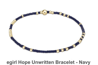 Enewton egirl Hope Unwritten Bracelet- Navy