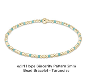 Enewton Egirl Hope Sincerity Pattern 2mm Bead Bracelet- Multiple Colors