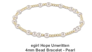 Enewton Egirl Hope Unwritten 4mm Bead Bracelet- Pearl