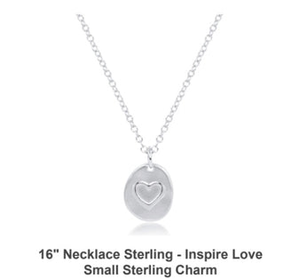 Enewton 16” Necklace Sterling- Inspire Love Small Sterling Charm