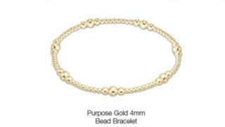 Enewton Purpose Gold 4mm Bead Bracelet