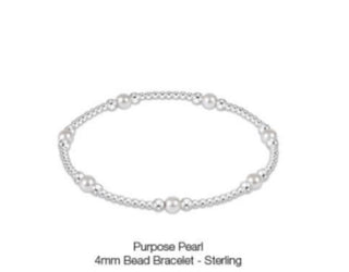 Enewton Purpose Pearl 4mm Bead Bracelet- Sterling