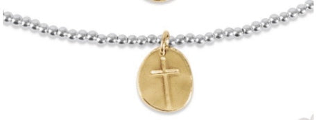 Enewton 15” and 17” Choker Classic Sterling Mixed Metal 2mm Bead- Inspire Small Gold Charm