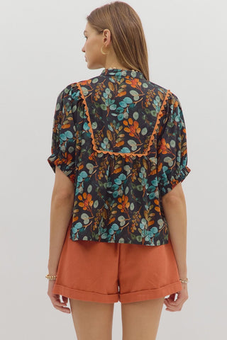 Botanical Leaves Top
