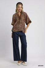 Load image into Gallery viewer, Jungle Brown Leo Top