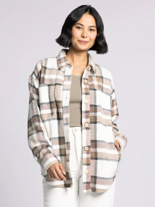 Harvey Shacket- Tree Nut Plaid