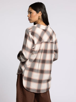 Daphne Shirt- Cedar Coffee Plaid