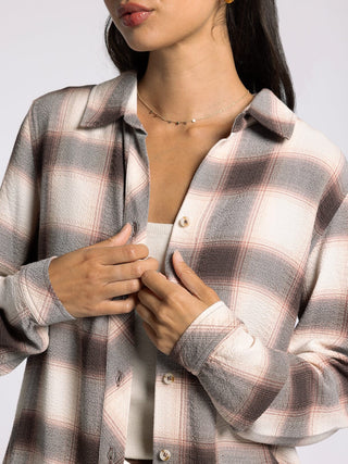 Daphne Shirt- Cedar Coffee Plaid