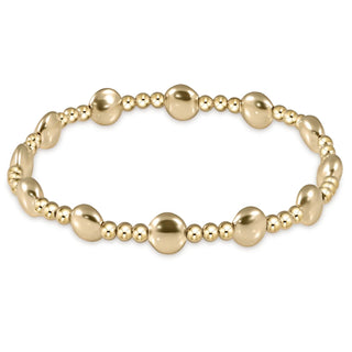 Enewton Extends- Honesty Gold Sincerity Pattern 6mm Bead Bracelet