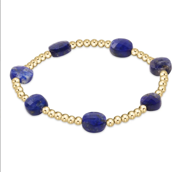 Enewton Admire Gold 3mm Bead Bracelet- Lapis
