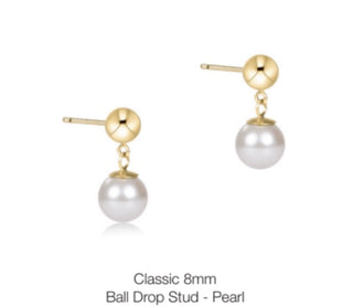 Enewton Classic 8mm Ball Drop Stud- Pearl