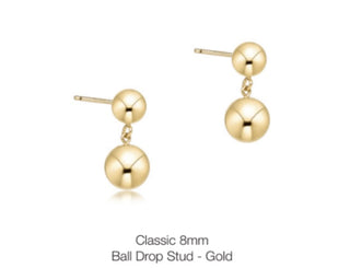 Enewton Classic 8mm Ball Drop Stud- Gold