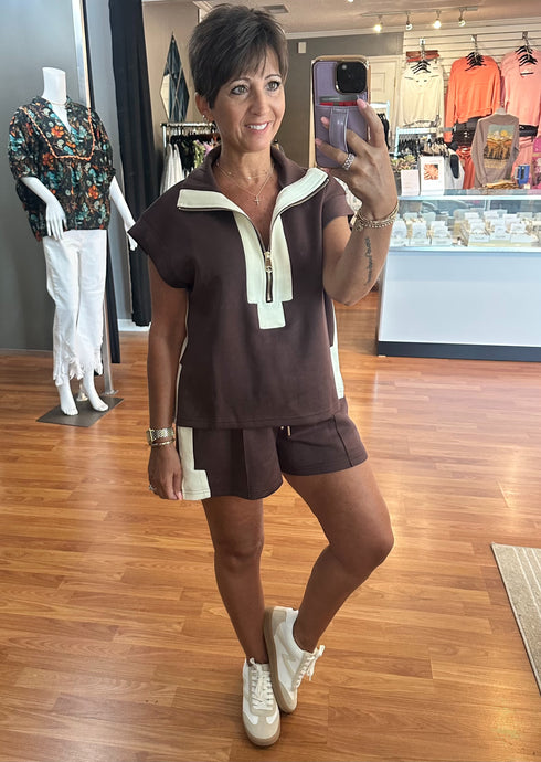 Chocolate Short Set
