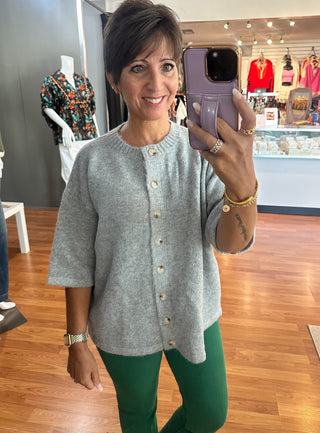 Heather Grey Cardigan