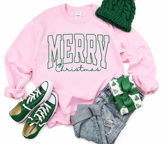 Merry Christmas Stripes Sweatshirt