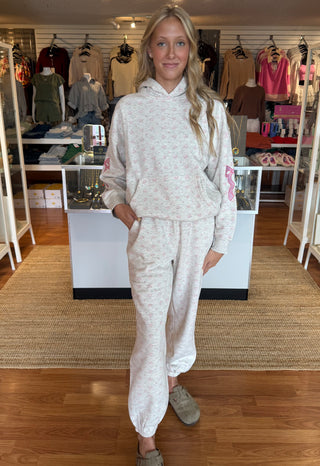 Alice Pink Bow Jogging Pant- Simply Southern