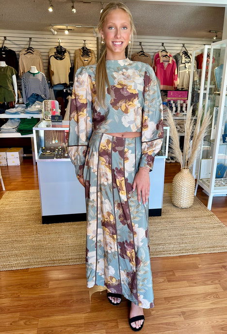 Floral Skirt Set