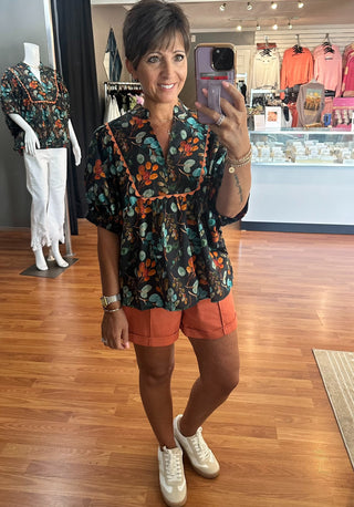 Botanical Leaves Top