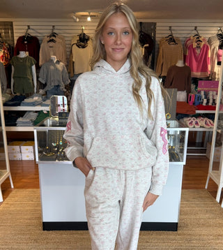 Alice Pink Bow Hoodie- Simply Southern