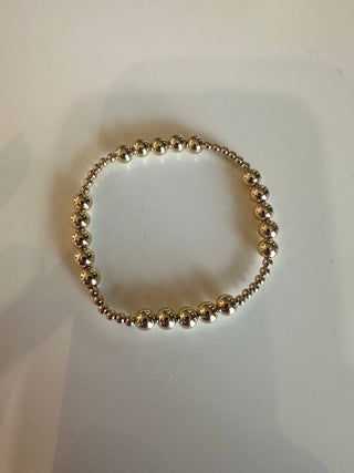 Enewton Classic Blissful Pattern 3mm Bead Bracelet- 6mm Gold