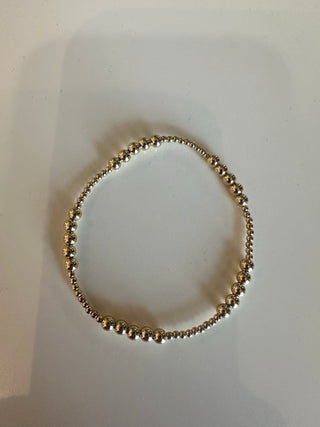 Enewton Classic Blissful Pattern 2mm Bead Bracelet- 4mm Gold