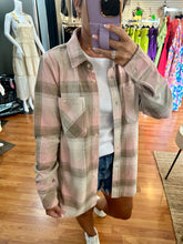 Load image into Gallery viewer, Lewis Shirt- Ivory Salmon Plaid