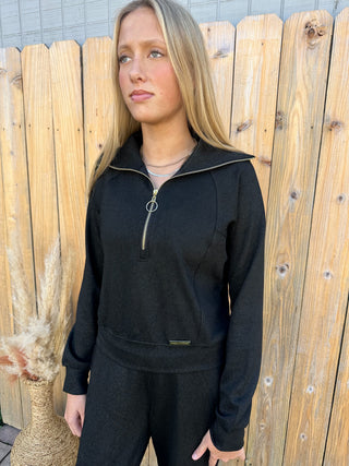 Violet Top Black- Simply Southern