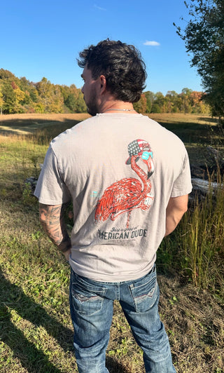 Men Simply Southern Flamingo Tee