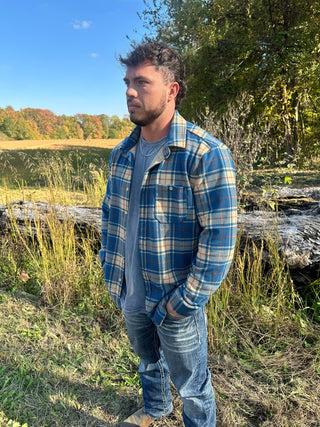 Men Simply Southern Plaid Shacket