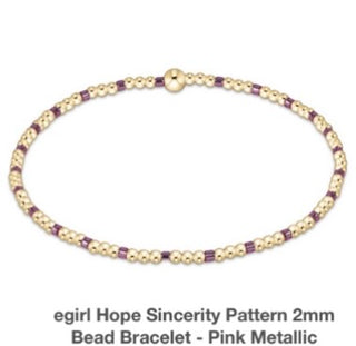 Enewton Egirl Hope Sincerity Pattern 2mm Bead Bracelets