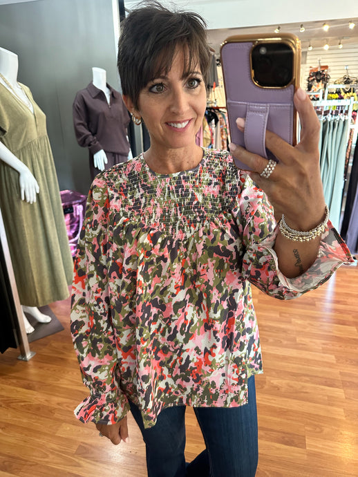 Lynn Honey Crisp  Olive Top by Michelle McDowell