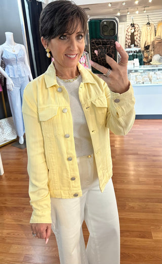 Jackie Jacket Butter Yellow- by Thread & Supply