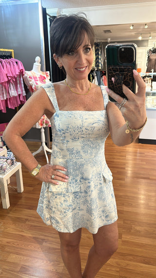 Lovely Pond Mini Dress/Skort