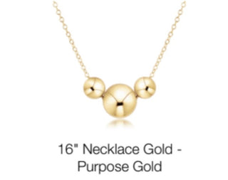 Enewton 16" Necklace Gold- Purpose Gold