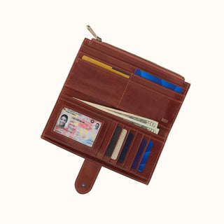 Hobo Dunn Continental Wallet- Pecan Ridge