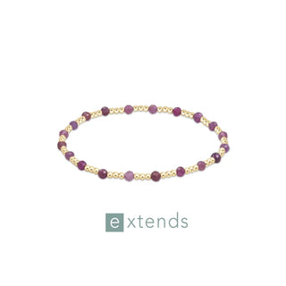 Enewton Extends Gemstone Gold Sincerity Pattern 3mm Bead Bracelets (Multiple Colors)