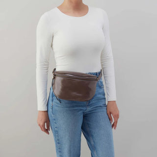 Hobo Juno Belt Bag in Polished Leather- Hearthstone