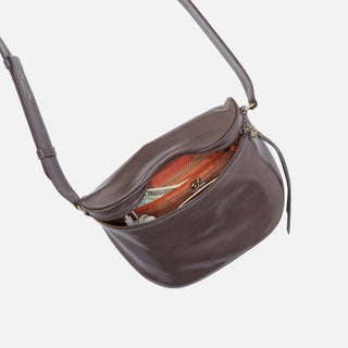 Hobo Juno Belt Bag in Polished Leather- Hearthstone