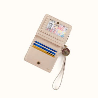 Hobo Coin Wristlet Wallet- Stone Gloss