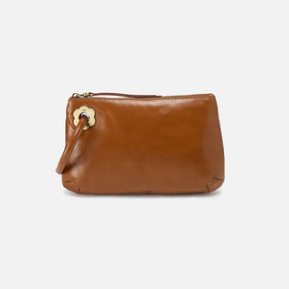 Hobo Daisy Daze Large Wristlet in Polished Leather- Truffle