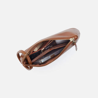 Hobo Daisy Daze Large Wristlet in Polished Leather- Truffle