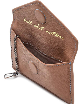 Hobo Goldie Card Case- Brown Sugar