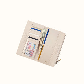 Hobo Jill Large Bifold Wallet- Pale Flax